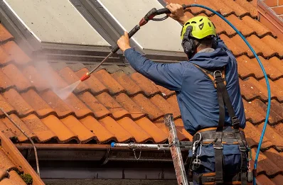 Démoussage et hydrofuge de toiture à Tillac